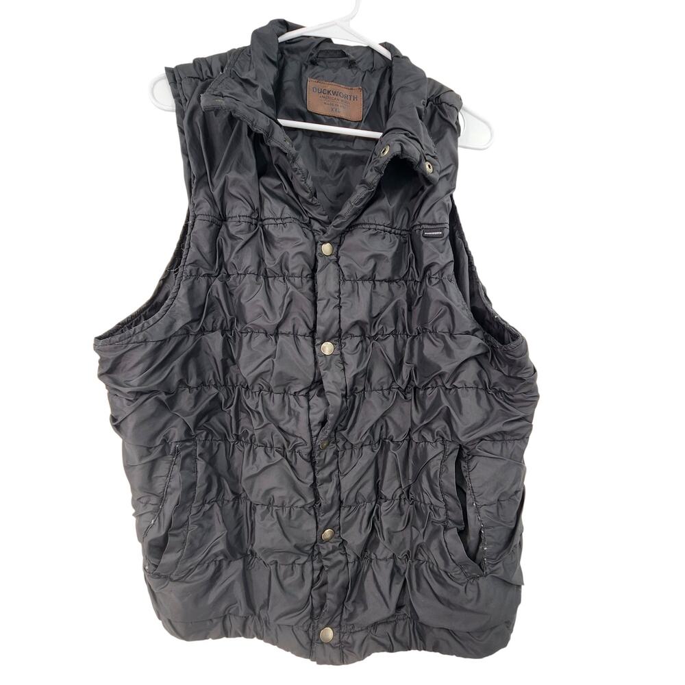 DUCKWORTH AMERICAN WOOL XXL WOOLCLOUD QUILTED BUTTON UP VEST